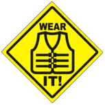 Personal flotation devices help save lives. Wear it!