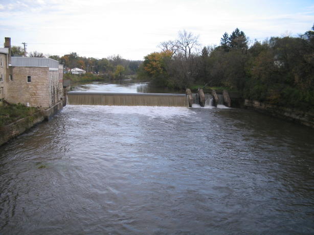 View of dam from downstream
